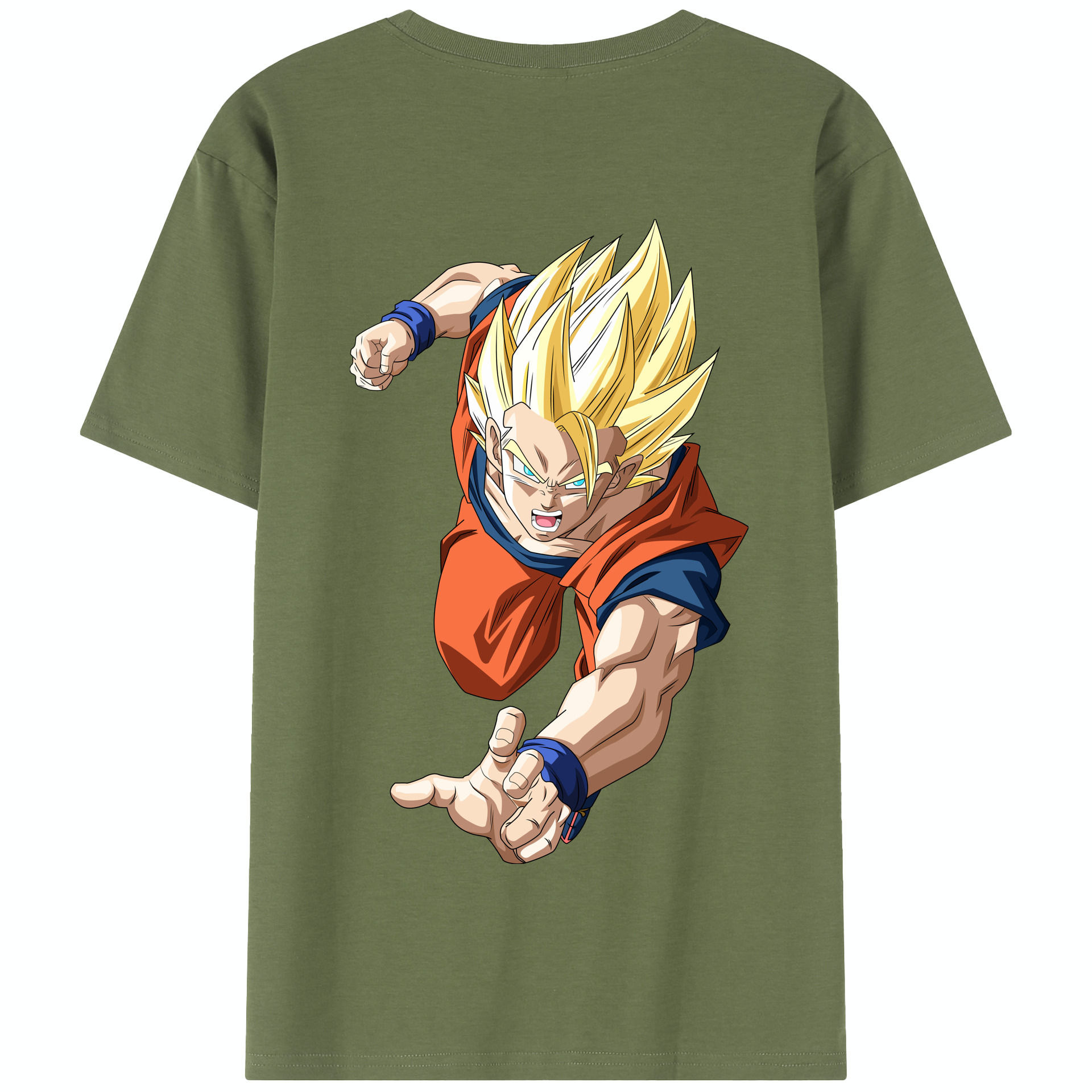 （画像用） ドラゴンボール 孫 悟飯（そんごはん）DRAGON BALL Son Gohan 綿100％半袖Tシャツ（背面プリント）